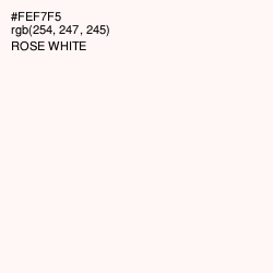 #FEF7F5 - Rose White Color Image